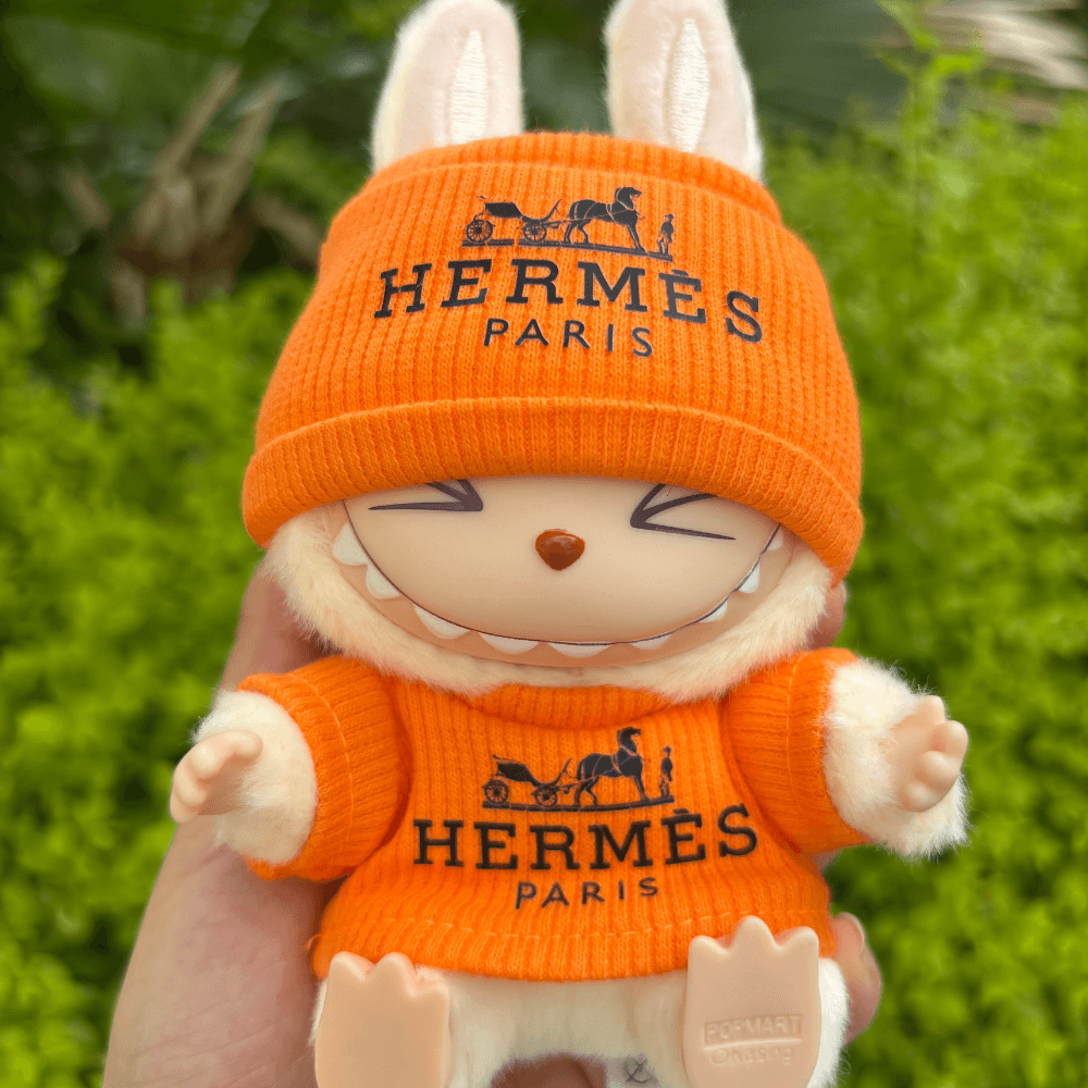 H-Style Top & Hat Set - Labubu Fashion Clothes-Boobulo