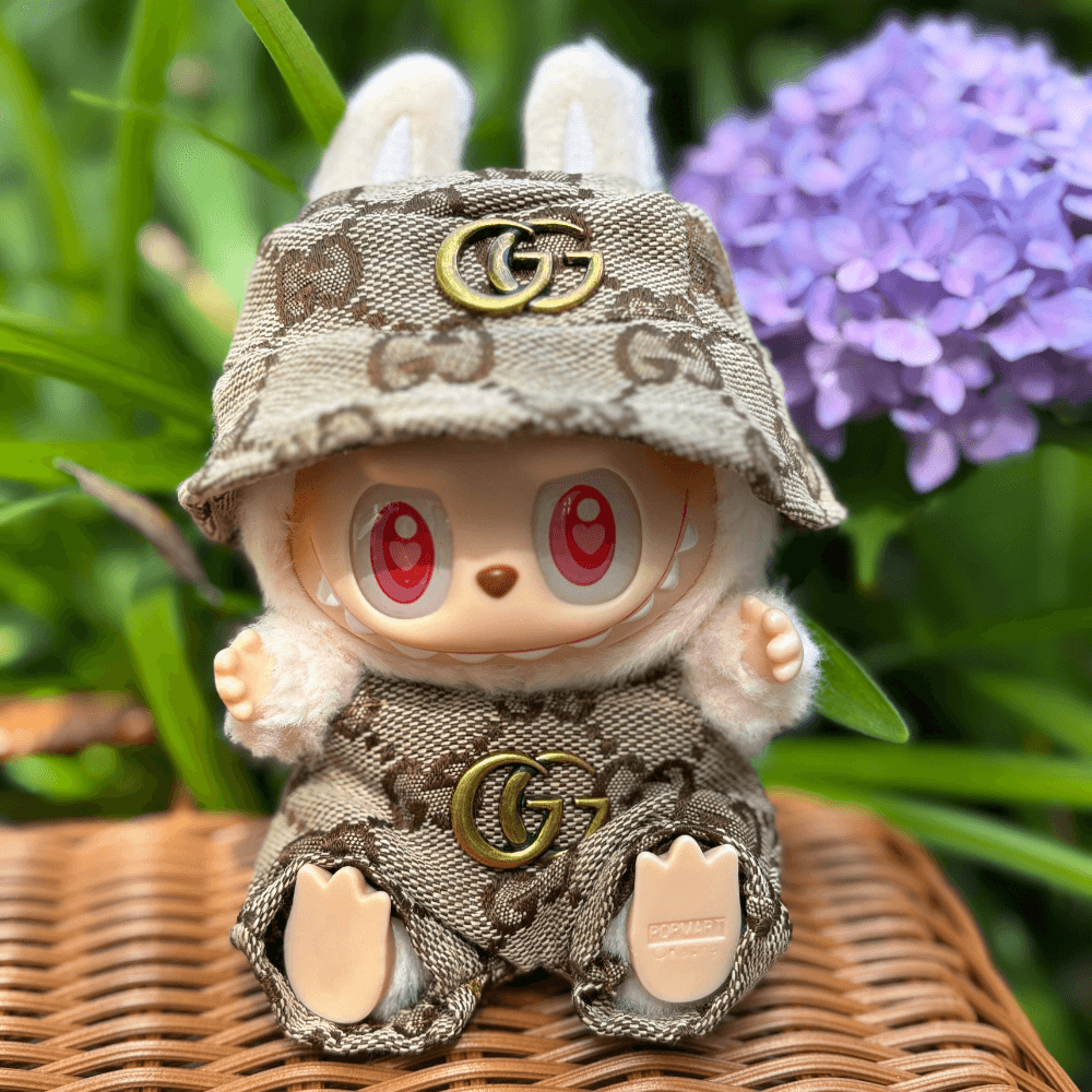 G-Style Outfit Set - Labubu Fashion Clothes (Metallic Logo)-Boobulo