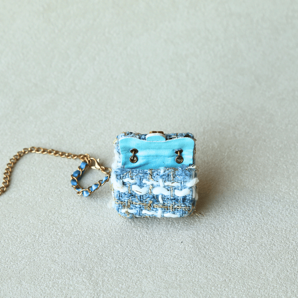 C style Wool Tweed Bag