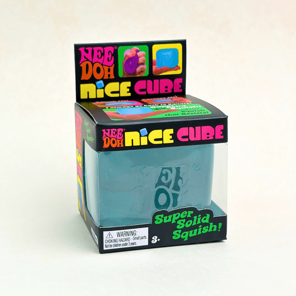 NeeDoh Nice Cube - Satisfying Square Shaped Sensory Toy, Original Size