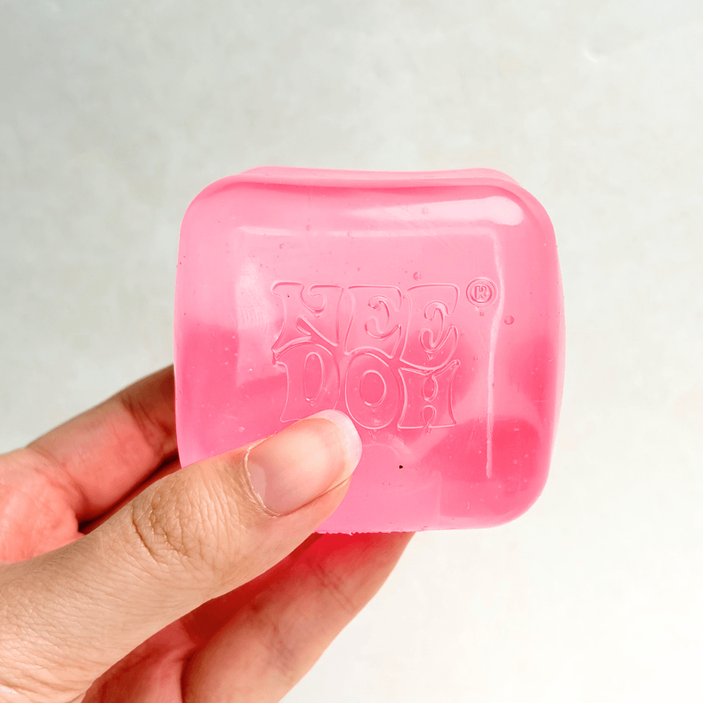 NeeDoh Nice Cube - Satisfying Square Shaped Sensory Toy, Original Size