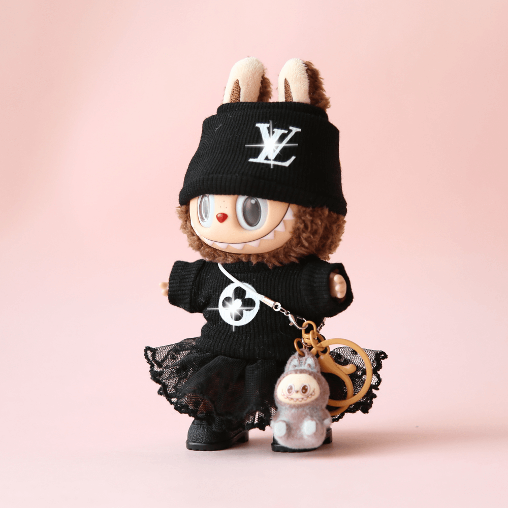 Black Cute Set (Mini Labubu Included)