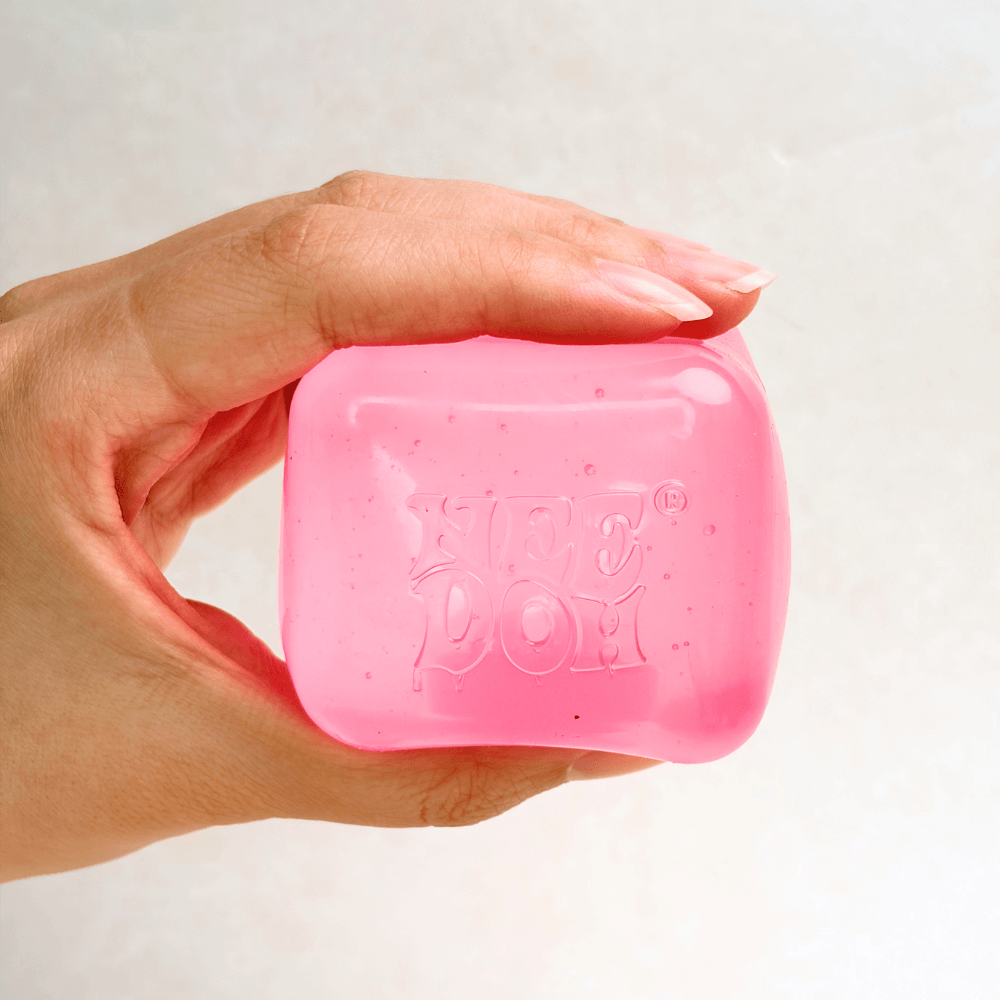 NeeDoh Nice Cube - Satisfying Square Shaped Sensory Toy, Original Size
