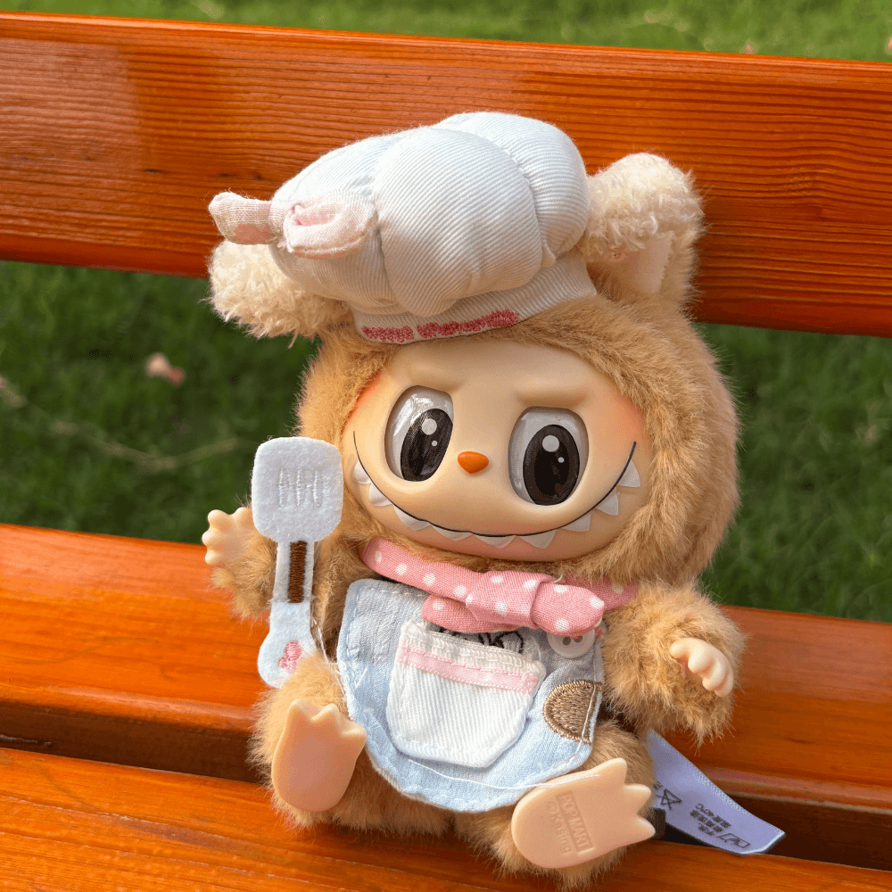 Chef Costume 4-Piece Set - Labubu Fashion Clothes-Boobulo