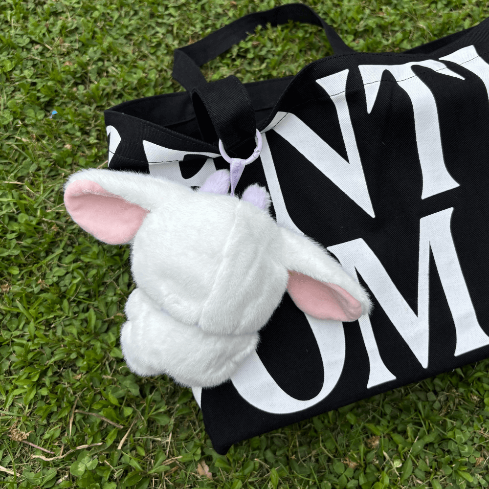 Long-Eared Rabbit Costume Faux Mink Fur 2-Piece Set - Labubu Fashion Clothes-Boobulo