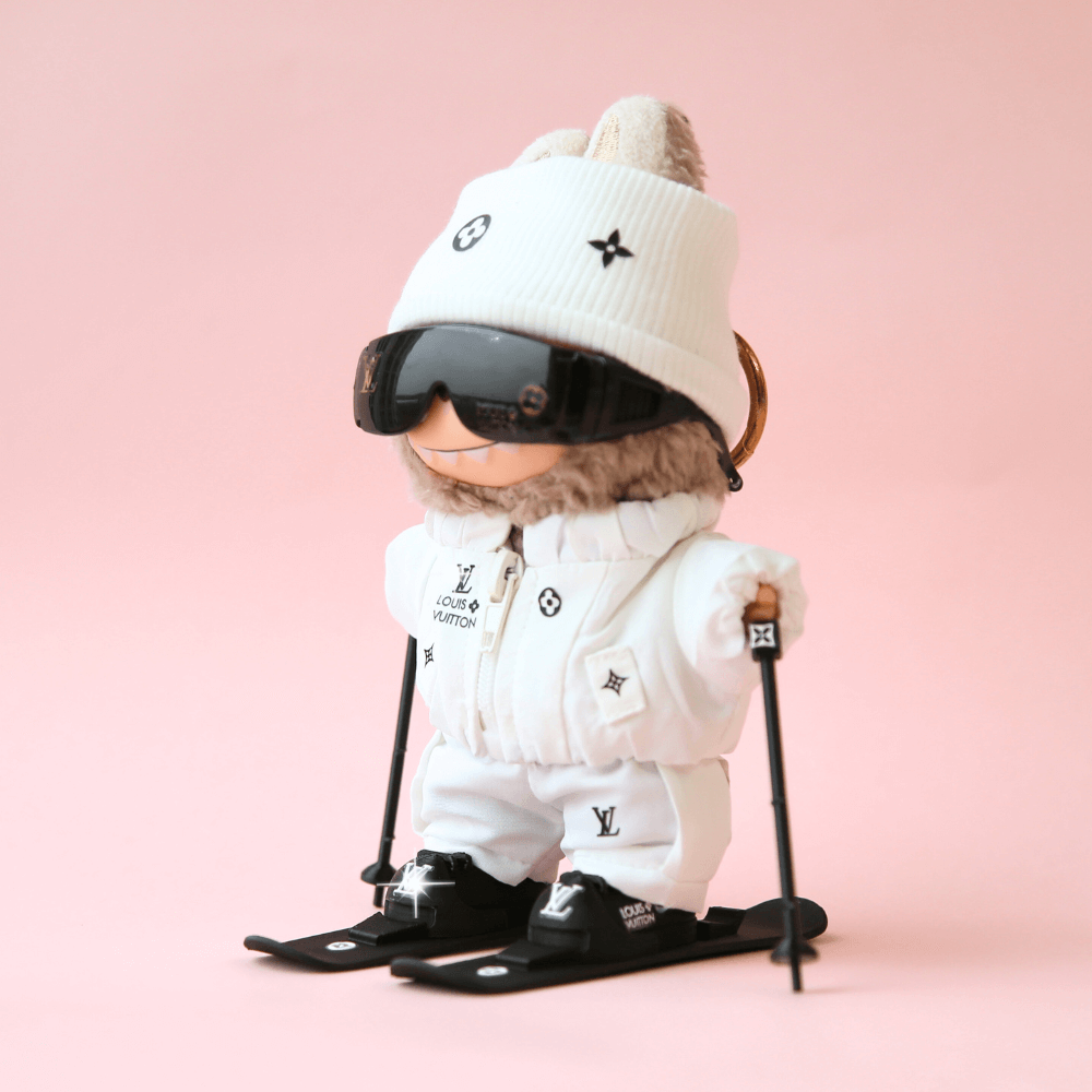  Luxe Ski Set (Ski Suit, Snowboard & Goggles) for Labubu