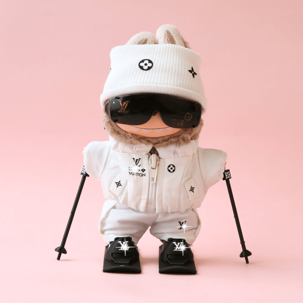  Luxe Ski Set (Ski Suit, Snowboard & Goggles) for Labubu