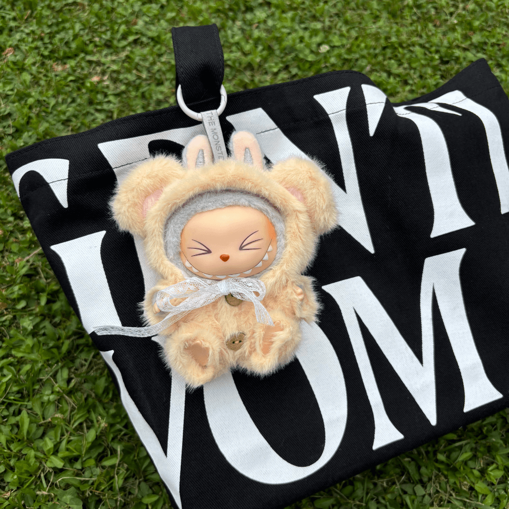 Bear Costume Faux Mink Fur 2-Piece Set - Labubu Fashion Clothes-Boobulo