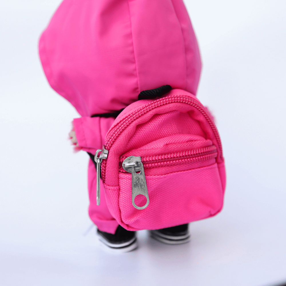Canvas Mini Backpack – Doll-Sized Bag for Labubu-Boobulo