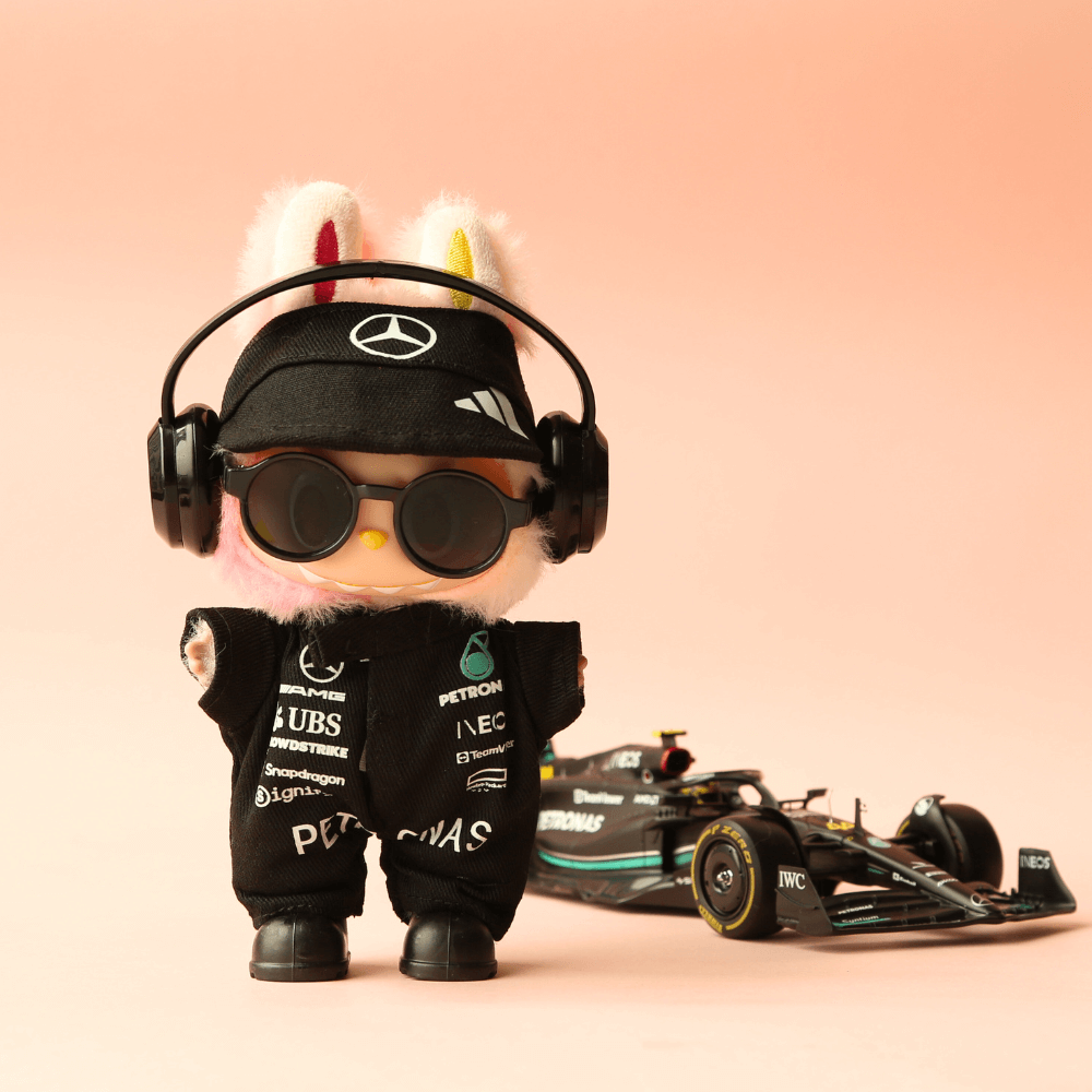 Mercedes-AMG F1 Racing Suit, Suit & Cap – Labubu Clothes-Boobulo