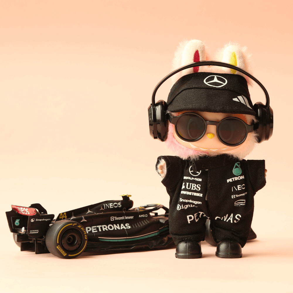 Mercedes-AMG F1 Racing Suit, Suit & Cap – Labubu Clothes-Boobulo