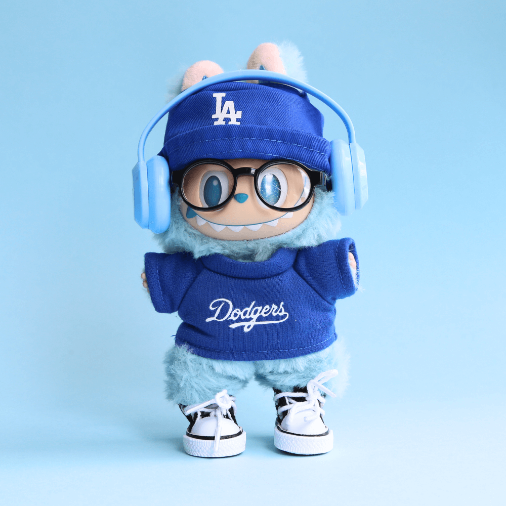 LA Champs Style 2-Piece Set – Top & Cap  - 6.7″ Labubu Fashion Clothes-Boobulo