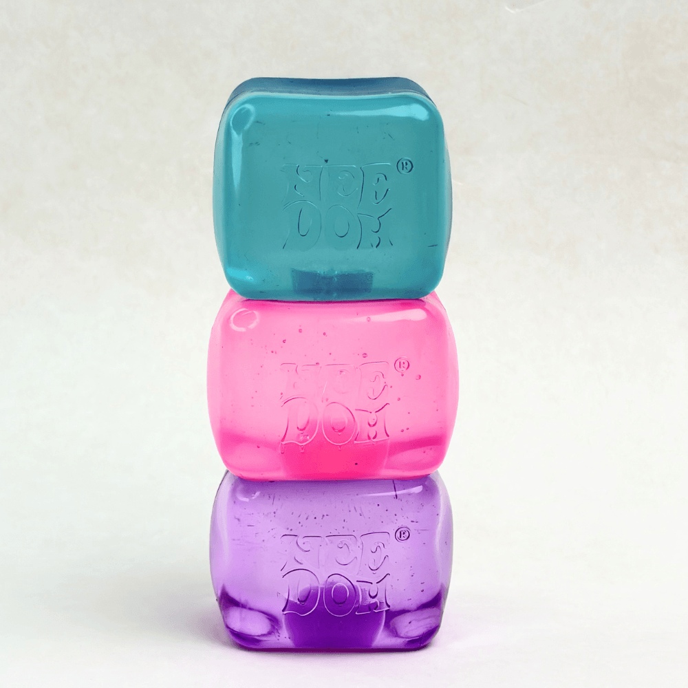 NeeDoh Nice Cube - Satisfying Square Shaped Sensory Toy, Original Size