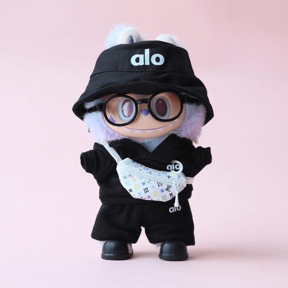 Alo-Style 3-Piece Set - Hoodie, Pants & Hat - Labubu Clothes-Boobulo