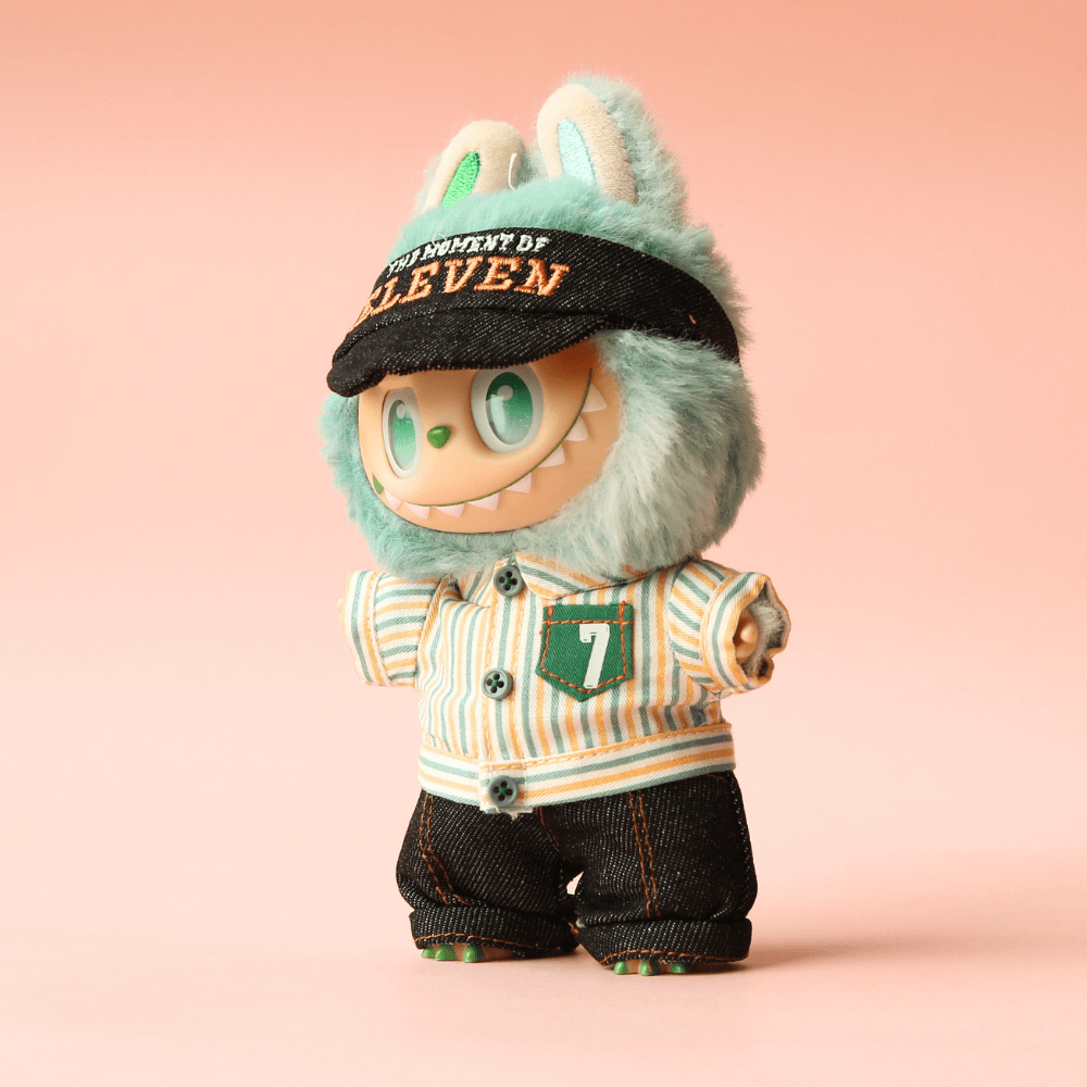 711 Store 3-Piece Uniform Set - Labubu Clothes-Boobulo