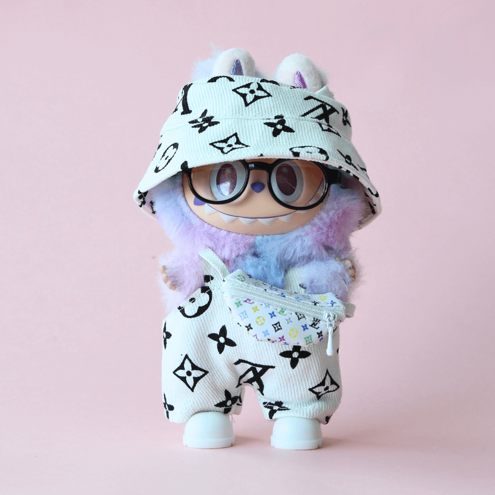 Mini Vuitton Monogram Set - Labubu Clothes-Boobulo