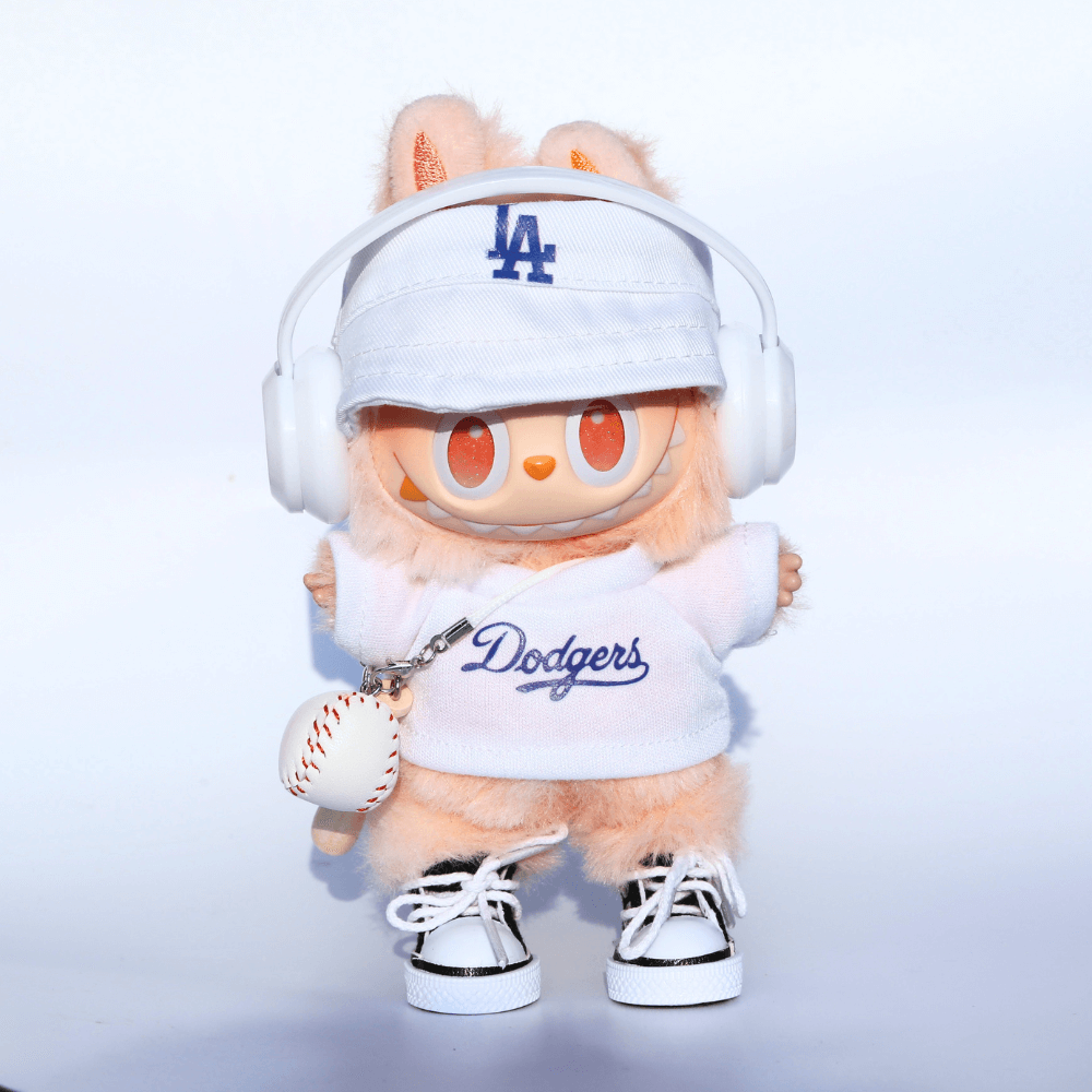 LA Champs Style 2-Piece Set – Top & Cap  - 6.7″ Labubu Fashion Clothes-Boobulo