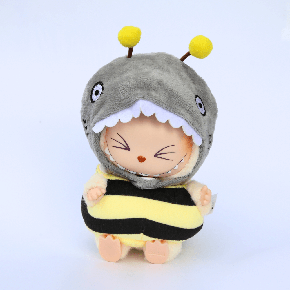 Shark & Bee Plush Set – 2-Piece Costume for Labubu-Boobulo