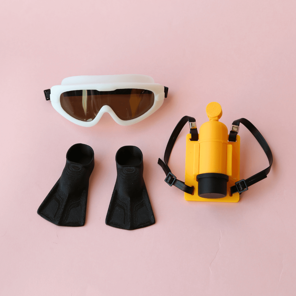 Diving Gear Set for Labubu (3-Piece)