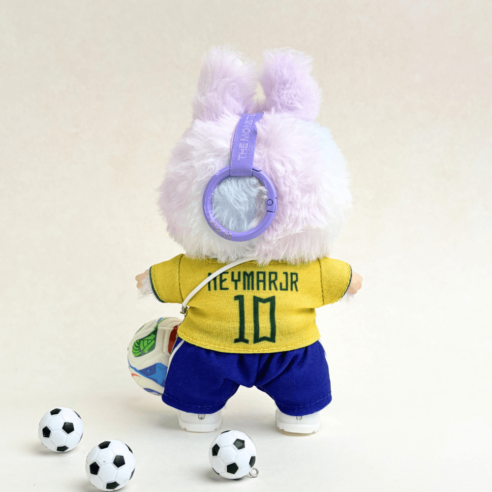 Brazil National Team Football Set (4-Piece with Ball) for Labubu