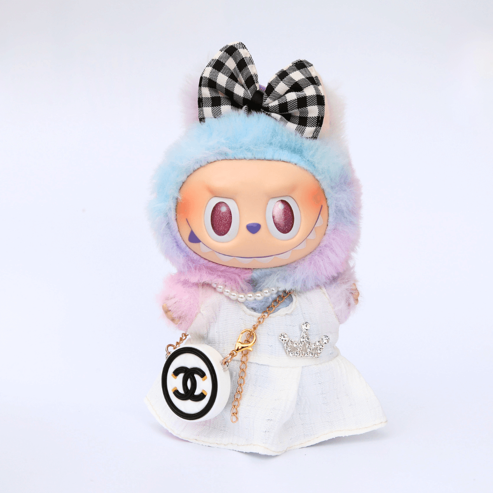 Princess Bow Set – Dress & Bow Clip for Labubu-Boobulo