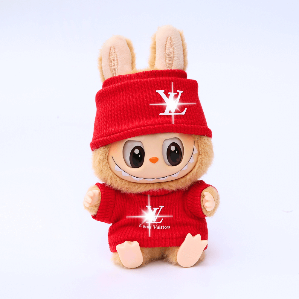 L-Style 2-Piece Set – Top & Cap - 6.7″ Labubu Fashion Clothes