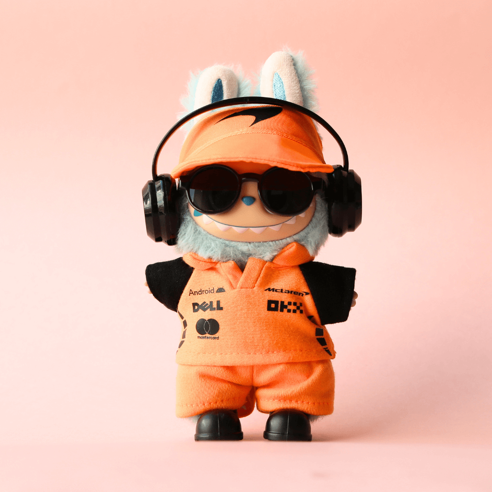 Formula 1 Papaya No.4  3-piece Set- Labubu Clothes