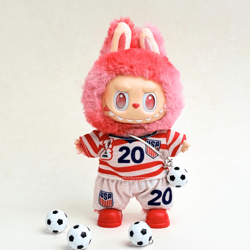 USA National Team Football Set (4-Piece with Ball) for Labubu