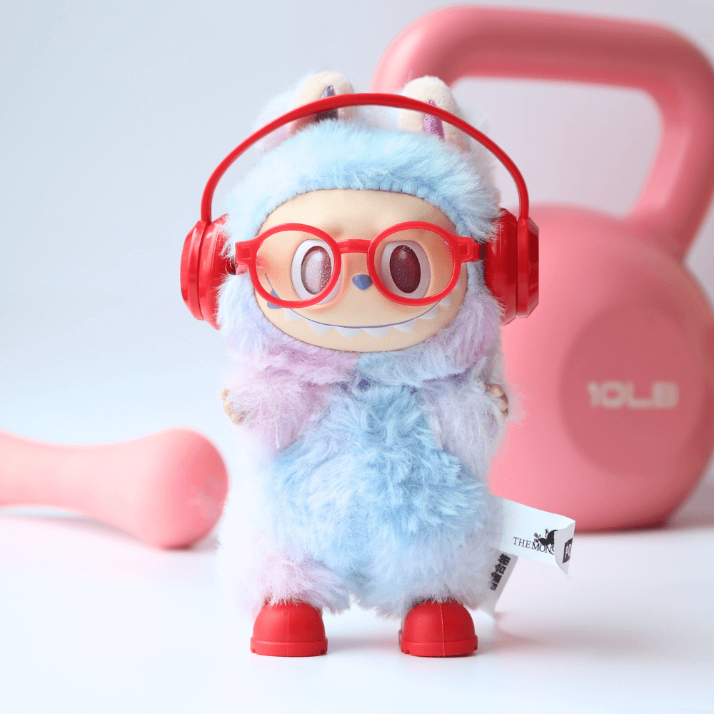 Fitness Accessories Set – Headphones, Glasse & Shoes for Labubu-Boobulo