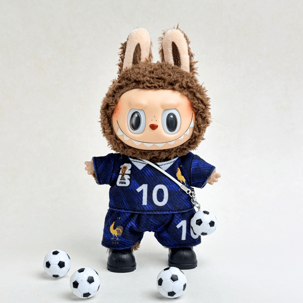France National Team Football Set (4-Piece with Ball) for Labubu