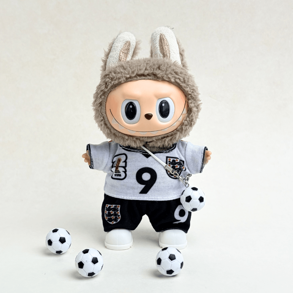 England National Team Football Set (4-Piece with Ball) for Labubu