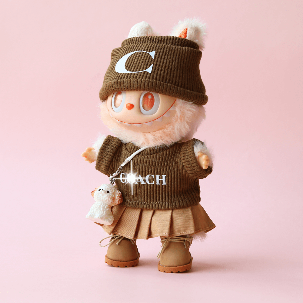 Autumn Outfit Set with Timberland Boots & Puppy Charm(5-Piece)