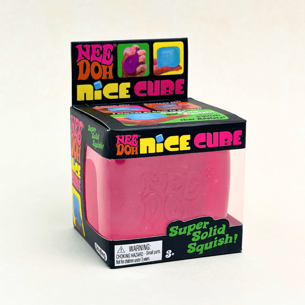 NeeDoh Nice Cube - Satisfying Square Shaped Sensory Toy, Original Size