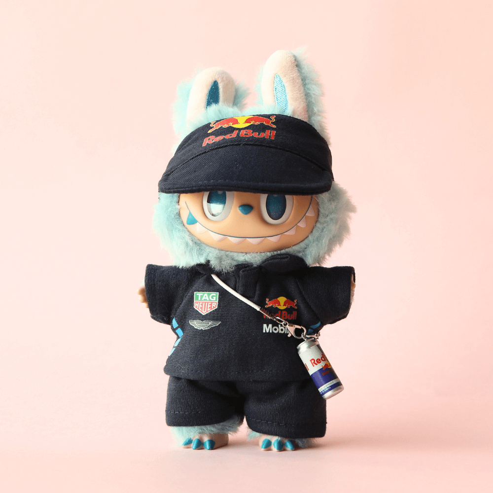 Red Bull Charm – Team-Inspired Mini Accessory for Labubu-Boobulo