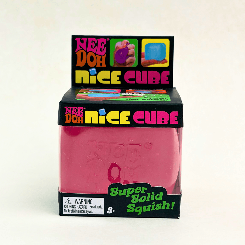 NeeDoh Nice Cube - Satisfying Square Shaped Sensory Toy, Original Size