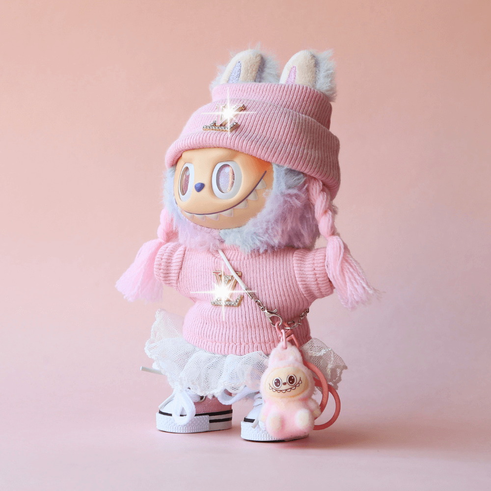 Pink Cute Set (Mini Labubu Included)