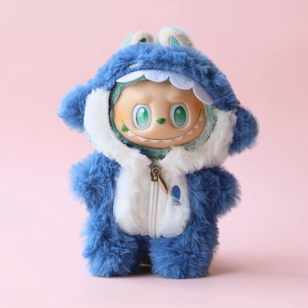 Blue Fuzzy Shark Set