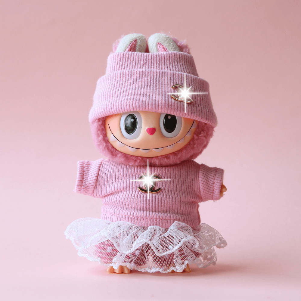 Pink Classic Lady Set (6-Piece) for Labubu