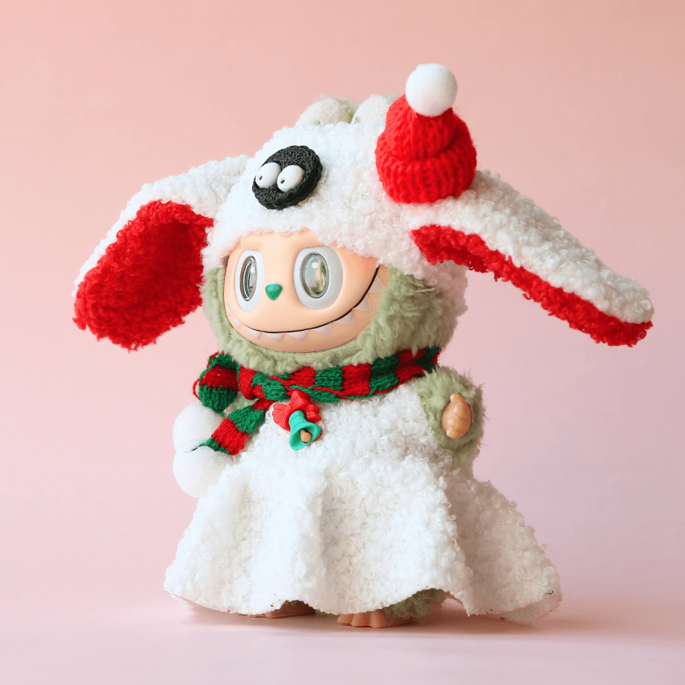 Christmas Sheep Outfit (3-piece) for Labubu