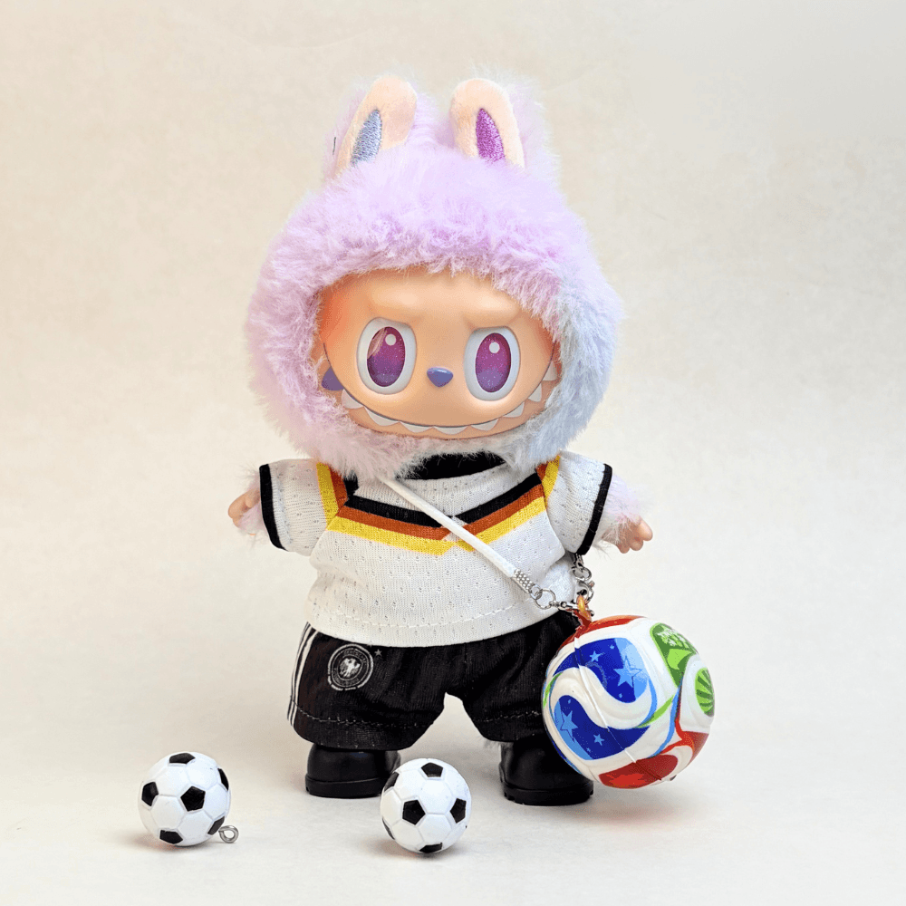 Germany National Team Football Set (4-Piece with Ball) for Labubu