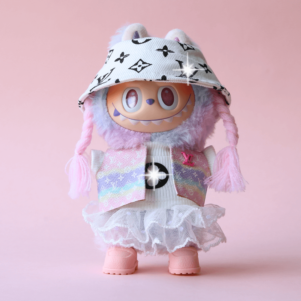 Luxury Monogram Vest Set (7-Piece) for Labubu