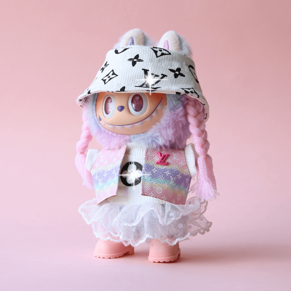 Luxury Monogram Vest Set (7-Piece) for Labubu