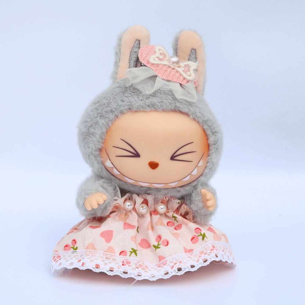 Floral Dress 2-Piece Set - Labubu Fashion Dress-Boobulo