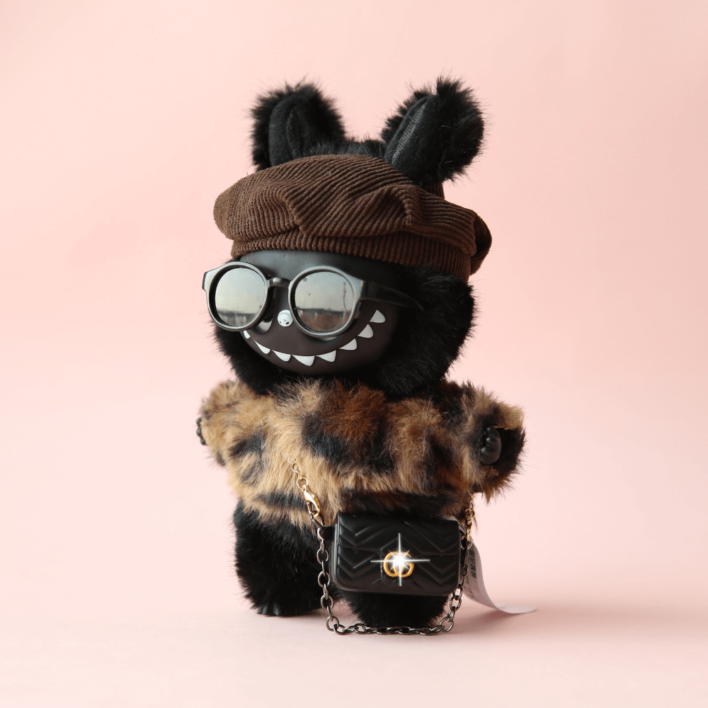 Labubu & Leopard Plush Outfit (Doll Included)