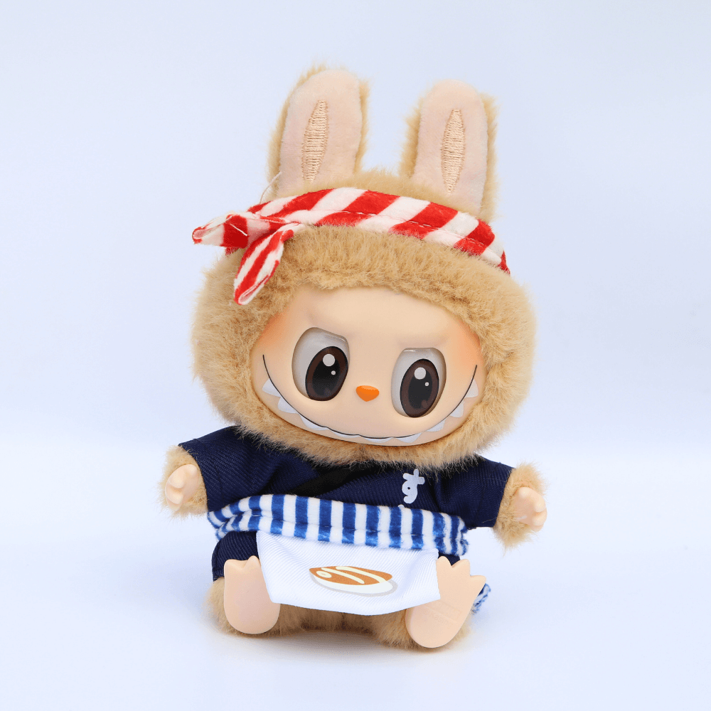 Sushi Chef Costume 2-Piece Set - Labubu Fashion Clothes-Boobulo