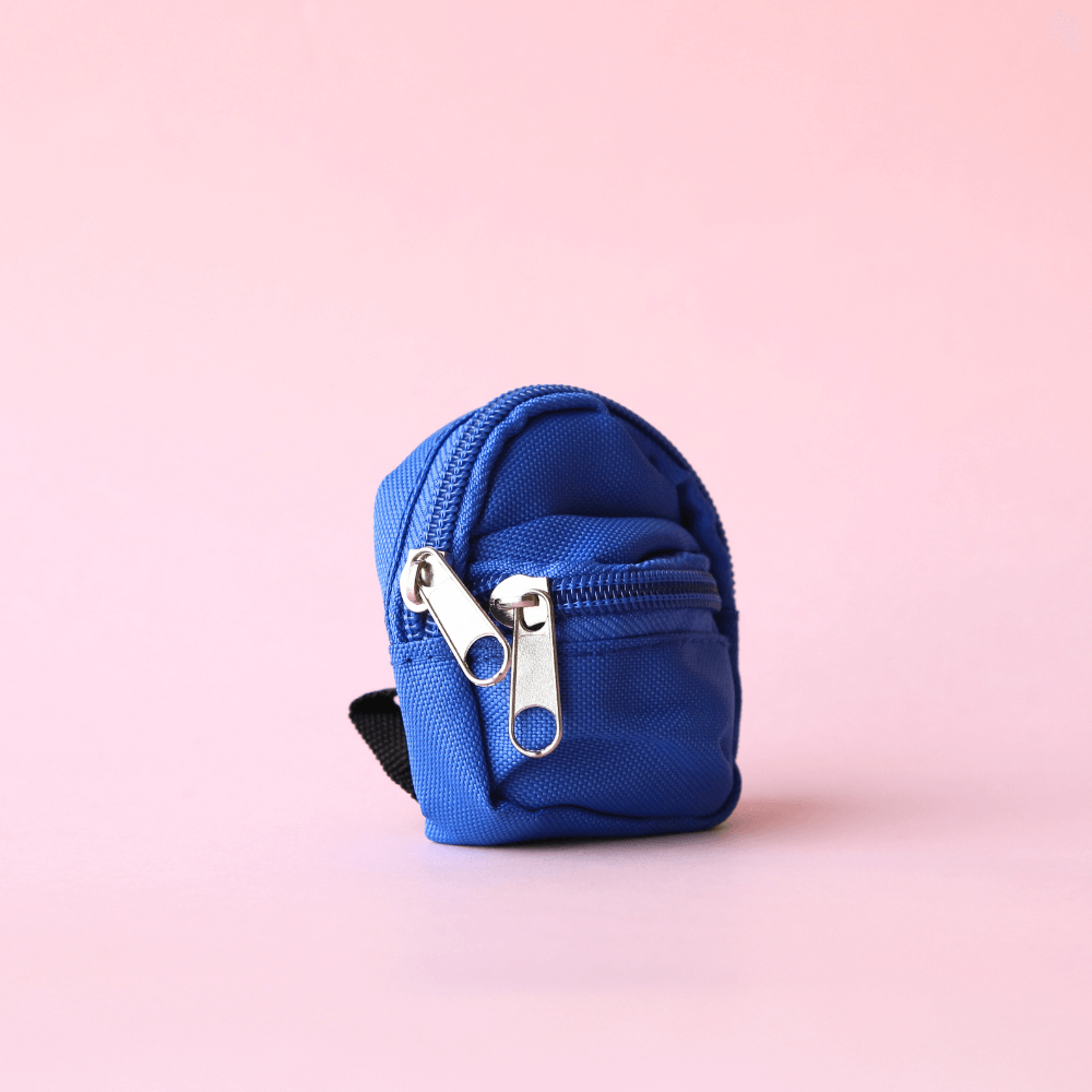 Canvas Mini Backpack – Doll-Sized Bag for Labubu