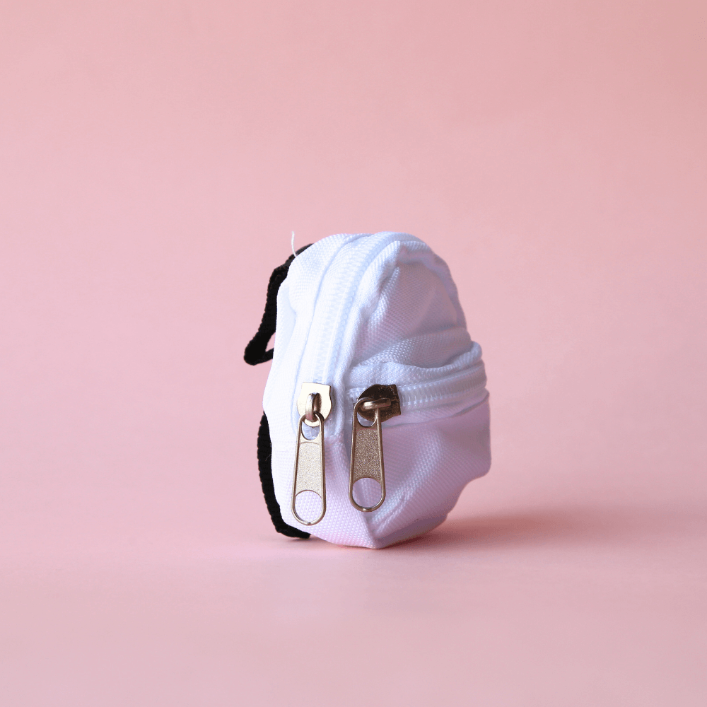 Canvas Mini Backpack – Doll-Sized Bag for Labubu