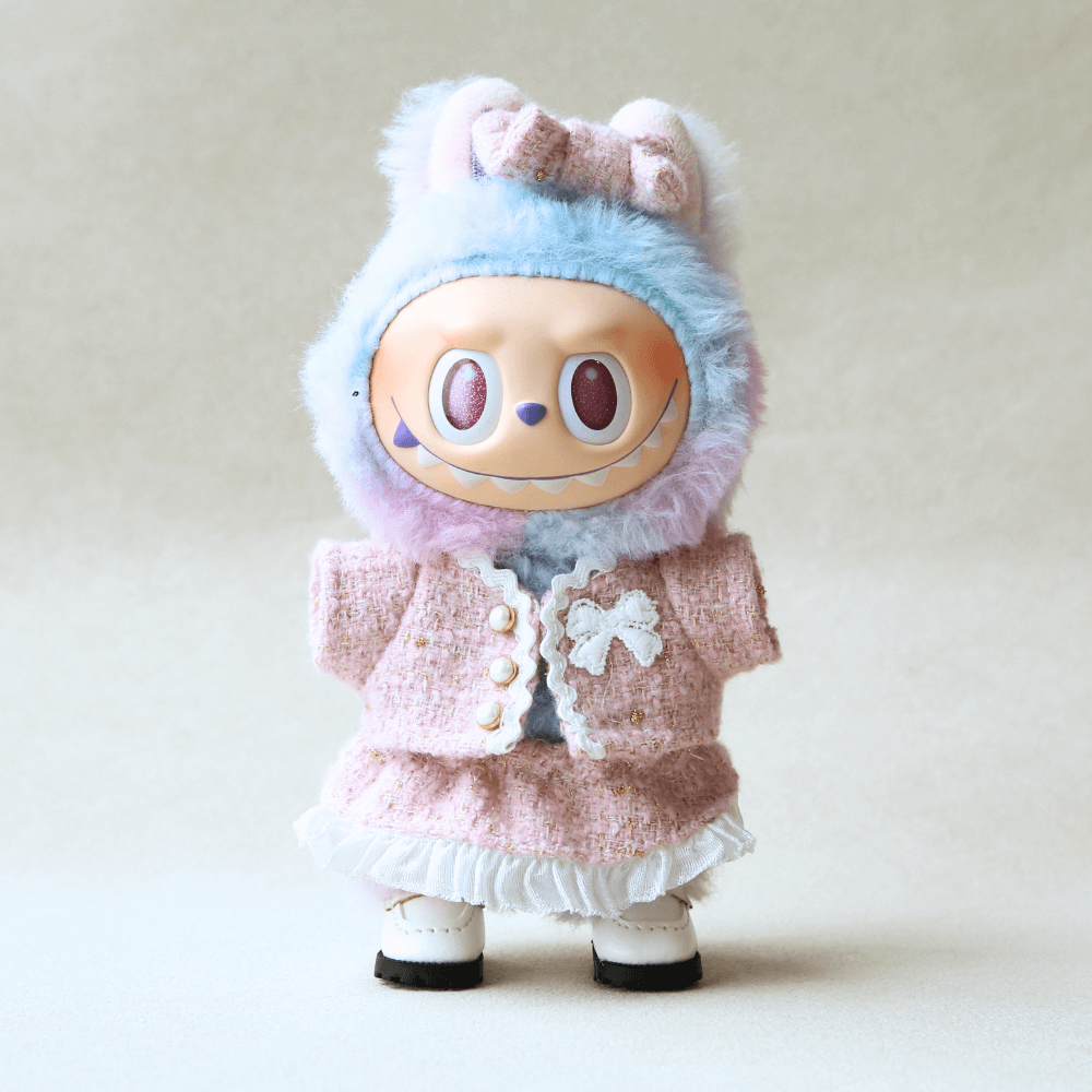 Parisian Chic Tweed 4-Piece Set for Labubu