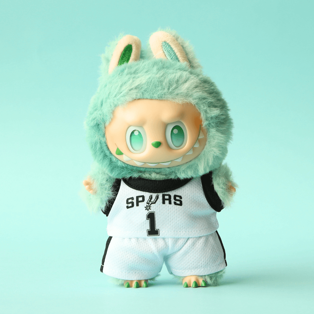 Spurs No.1 Basketball Kit for Labubu