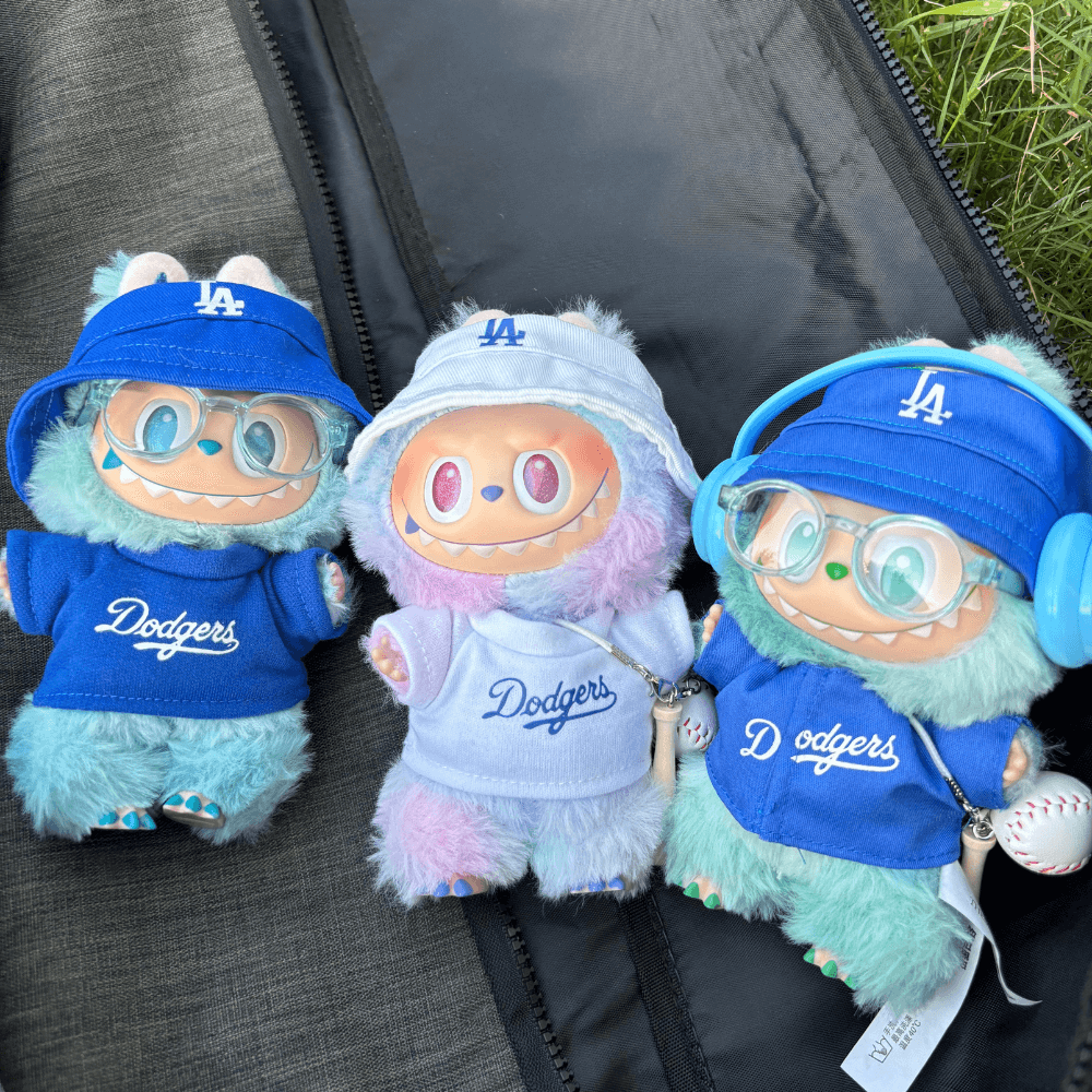 LA Champs Style 2-Piece Set – Top & Cap  - 6.7″ Labubu Fashion Clothes-Boobulo